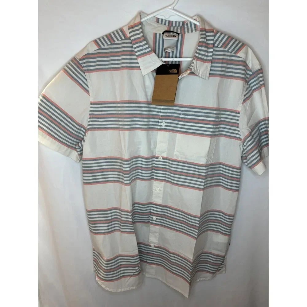 The North Face Shirt‎ Men's  XL Baytrail Striped Standard Fit Short Sleeve NWT